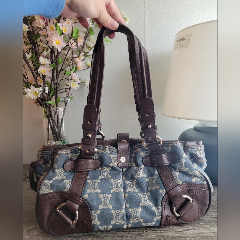 Celine denim macadam bag